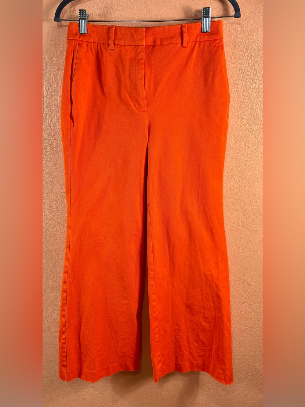 Boden Orange Stretch Cotton Ankle Pants Trousers US 4P Petite